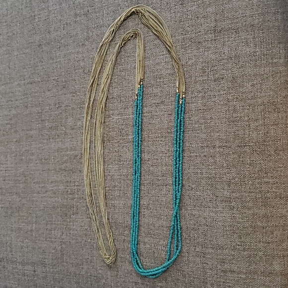 Triple Bead + Chain Necklace - Picture 4 of 8